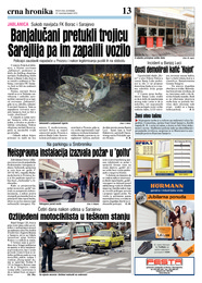 Banjalučani pretukli trojicu Sarajlija pa im zapalili vozilo