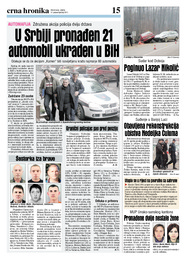 U Srbiji pronađen 21 automobil ukraden u BiH