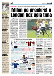 Milan po preokret u London bez pola tima