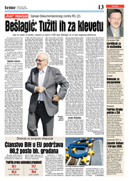 Bešlagić: Tužiti ih za klevetu