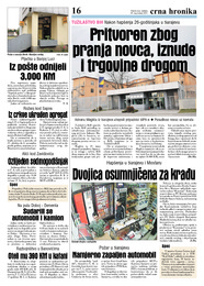 Pritvoren zbog pranja novca, iznude i trgovine drogom