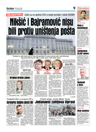 Nikšić i Bajramović nisu bili protiv uništenja pošta