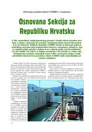 Osnovana Sekcija za Republiku Hrvatsku