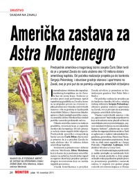 Američka zastava za Astra Montenegro