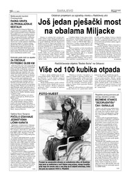 Još jedan pješački most na obalama Miljacke