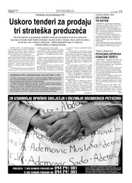 Uskoro tenderi za prodaju tri strateška preduzeća