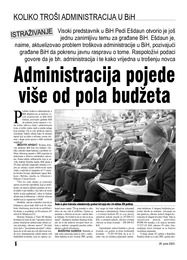 Administracija pojede više od pola budžeta