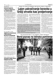 Bond pozvao na istinsko pomirenje