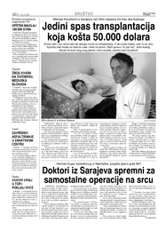 Jedini spas transplantacija  koja košta 50.000 dolara