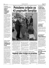 Položeno cvijeće za 43 poginulih Sarajlija