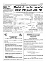 Medicinski fakultet mjesečni zakup sale plaća 5.000 KM