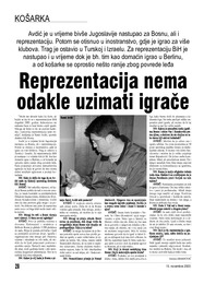 Reprezentacija nema odakle uzimati igrače