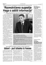 Razmotrićemo sugestije  Haga o zaštiti informacija