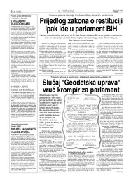 Prijedlog zakona o restituciji ipak ide u parlament BiH