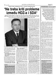 Ne treba kriti probleme  između HDZ-a i SDA