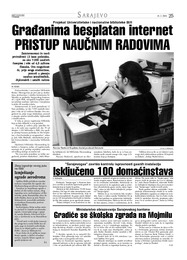 Građanima besplatan internet PRISTUP NAUČNIM RADOVIMA