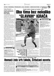 Oba tima bez nekoliko "GLAVNIH" IGRAČA