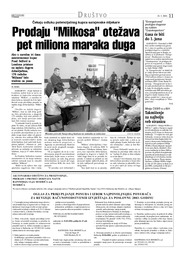 Prodaju "Milkosa" otežava pet miliona maraka duga