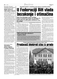 U Federaciji BiH vlada bezakonje i otimačina