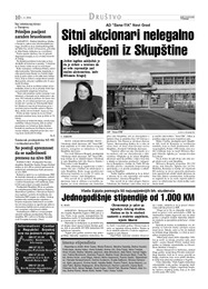 Jednogodišnje stipendije od 1.000 KM