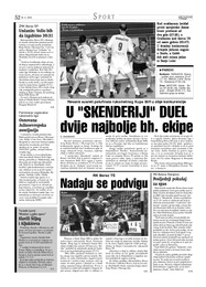 U "SKENDERIJI" DUEL dvije najbolje bh. ekipe