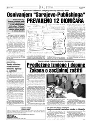 Osnivanjem Sarajevo-Publishinga PREVARENO 12 DIONIČARA