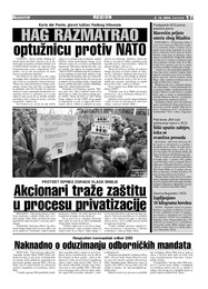 HAG RAZMATRAO optužnicu protiv NATO