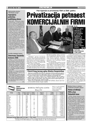 Privatizacija petnaest KOMERCIJALNIH FIRMI