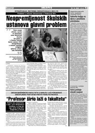 Neopremljenost školskih ustanova glavni problem