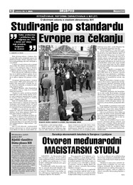 Studiranje po standardu Evrope na čekanju