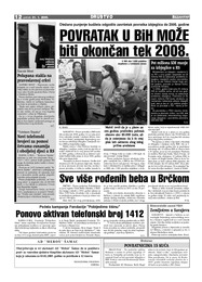 POVRATAK U BiH MOŽE biti okončan tek 2008.