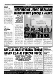 NEOPHODNO JEDNO DRŽAVNO ministarstvo policije i vojske