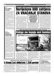 Neriješeno 800 zahtjeva ZA VRAĆANJE STANOVA