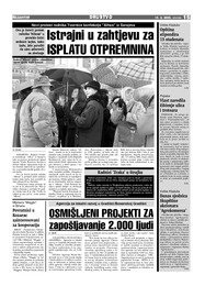 Istrajni u zahtjevu za ISPLATU OTPREMNINA