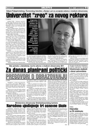 Za danas planirani politički PREGOVORI O OBRAZOVANJU