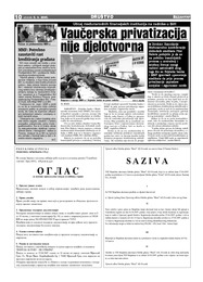 Vaučerska privatizacija nije djelotvorna