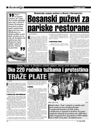 Oko 220 radnika tužbama i protestima  TRAŽE PLATE