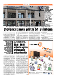 Slovenci banku platili 51,9 miliona