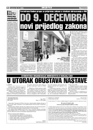 DO 9. DECEMBRA novi prijedlog zakona