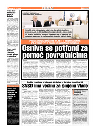 Osniva se potfond za pomoć povratnicima