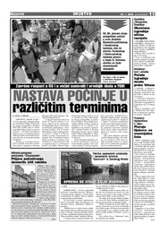 NASTAVA POČINJE U različitim terminima