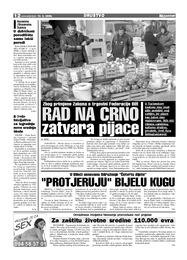 RAD NA CRNO zatvara pijace