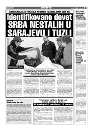 Identifikovano devet  SRBA NESTALIH U SARAJEVU I TUZLI