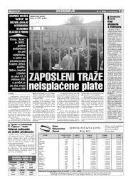 ZAPOSLENI TRAŽE neisplaćene plate