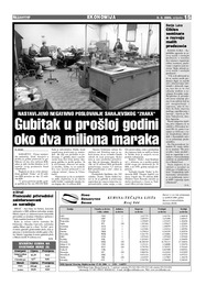 Gubitak u prošloj godini oko dva miliona maraka