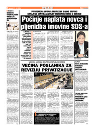 Počinje naplata novca i pljenidba imovine SDS-a