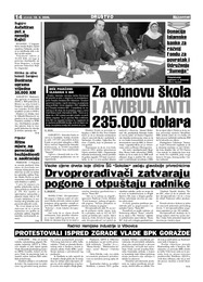 Za obnovu škola I AMBULANTI 235.000 dolara