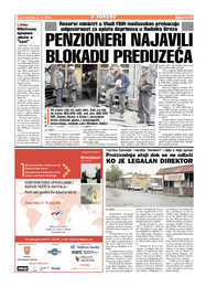 PENZIONERI NAJAVILI BLOKADU PREDUZEĆA