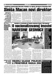 O nacionalizovanoj imovini NAREDNE SEDMICE