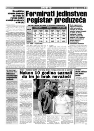 Formirati jedinstven registar preduzeća